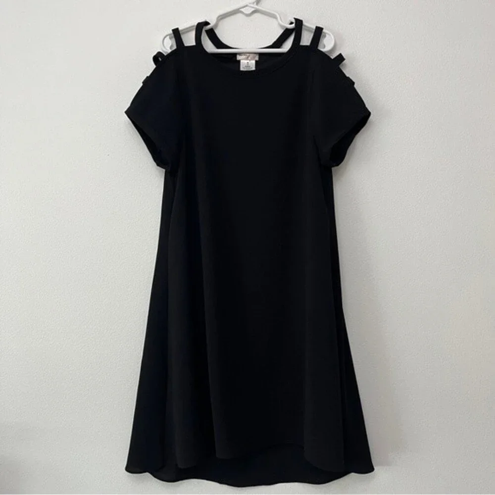 Sally Miller Couture Black Aubrey Girls Dress M